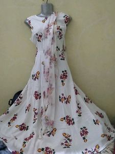 Cotton Gown Dupatte Ke Sath