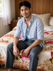 Men's Classic Light Blue Button-Down Shirt