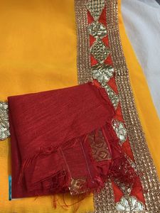 Vibrant Yellow Embellished Saree