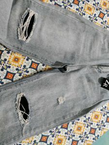 Wide Leg Ripped Jeans