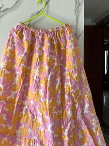 Floral Tiered Skirt