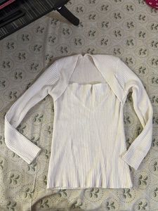 Ribbed Knit Two-Piece Top