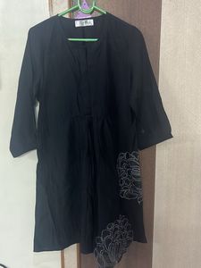 Black Cord Set With Work