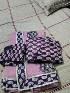Beautiful Lavender Saree