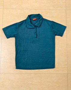 Women's Blue Polo T-Shirt
