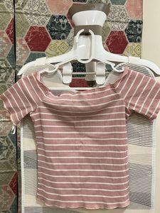 Striped Off-Shoulder Top