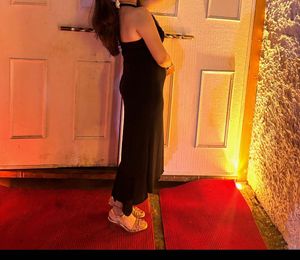 Elegant Black Halter Neck Dress
