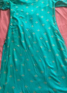 Avaasa Blue Printed Kurta