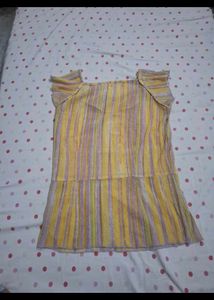 Flowy Striped Ruffle Top