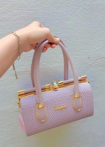 Chic Lavender Top-Handle Handbag