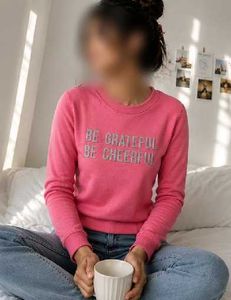 Pink Graphic Sweatshirt