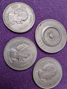 INDEPENDENCE ANIVERSARY &amp; INDIRA GANDHI COINS