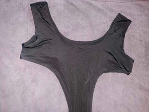 Men's U neck Bodysuit Rave jumpsuit tights Leotard
