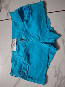 Hollister Blue Denim Shorts