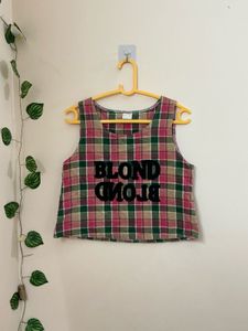 Plaid Crop Tank