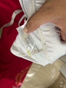 White Sports Bra with Logo Band