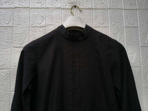 New with tag Elegant Black Pleated Blouse