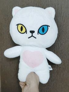 Kawaii White Cat Plush Toy