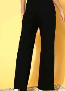 Unique Graphic Print Black Jeans