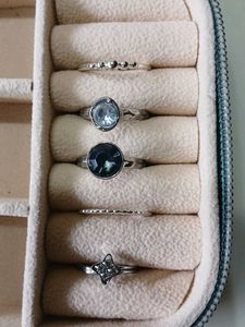 Set of 5 Chic Rings
