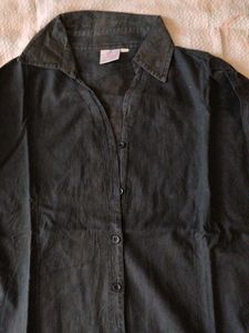 Classic Black Button-Up Shirt