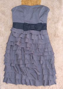 H&M Chic Strapless Ruffle Dress