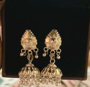 Traditional Silver Jhumka Earrings