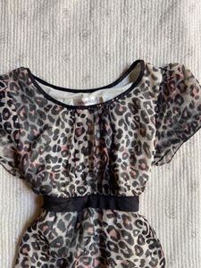 chic leopard print dress top