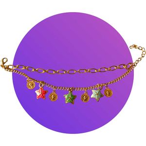 Trendy Layered Star Charm Bracelet