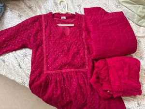 Lace kurta set