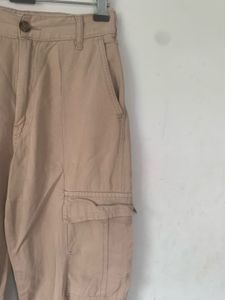 Beige Cargo Pants
