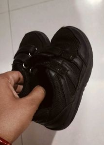 Kids Black School Shoes No.7
