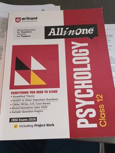 Arihant All in One Psychology Class 12 CBSE Exams