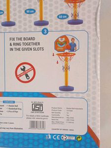Adjustable Basketball Toy 2 rings broken
