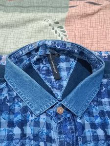 Blue Checkered Long Sleeve Shirt