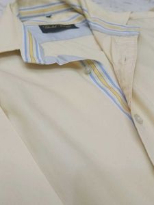 Yellow Formal Shirt For Office Use.