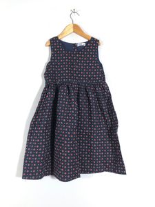 Navy Blue Printed Frock(Girl’s)