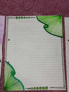 Handmade Border Designed papers for Projects