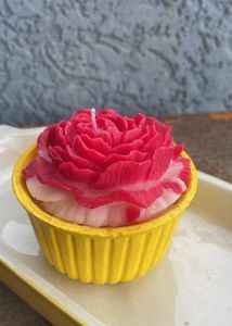 Jar Candle With Rose
