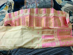 Woven Assam Mekhla Chadar set unstitc