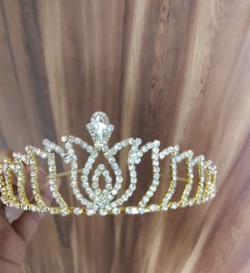 Golden Crystal Princess Tiara Crown