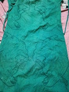 Designer Teal Green Printed Kurta
