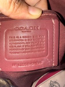Original Coach Peach Leather Tote Bag