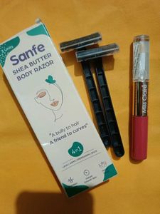 SALE 💰Sanfe SheaButter Body RazorPack+lipstick g