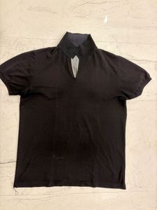 Classic Black Polo Neck T-Shirt