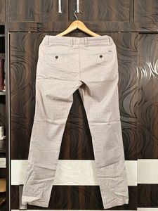 Men's Grey Checked Pants