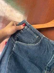 Vintage Suzans Denim Midi Skirt