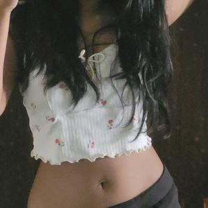 Cute Cherry Crop Top🍒☀️