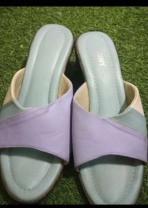 Stylish Color Block Slides