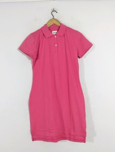 Pink Plain Night Dress (Women's)